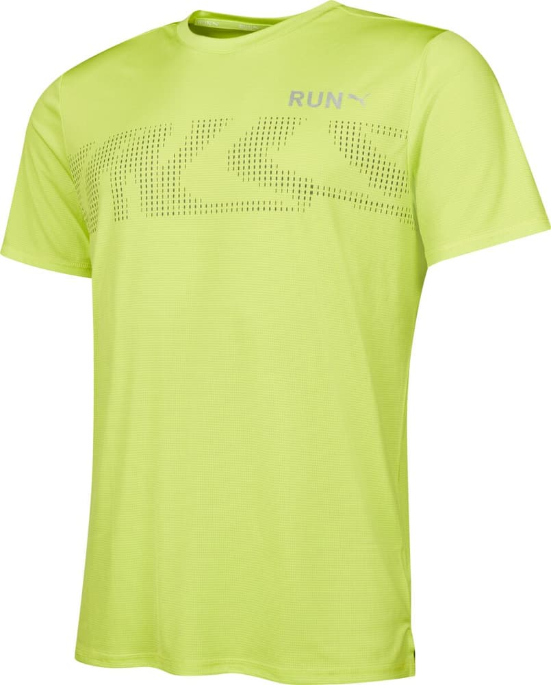 Run Favorite SS Graphic Tee T-shirt Puma 467742300355 Taglie S Colore giallo neon N. figura 1