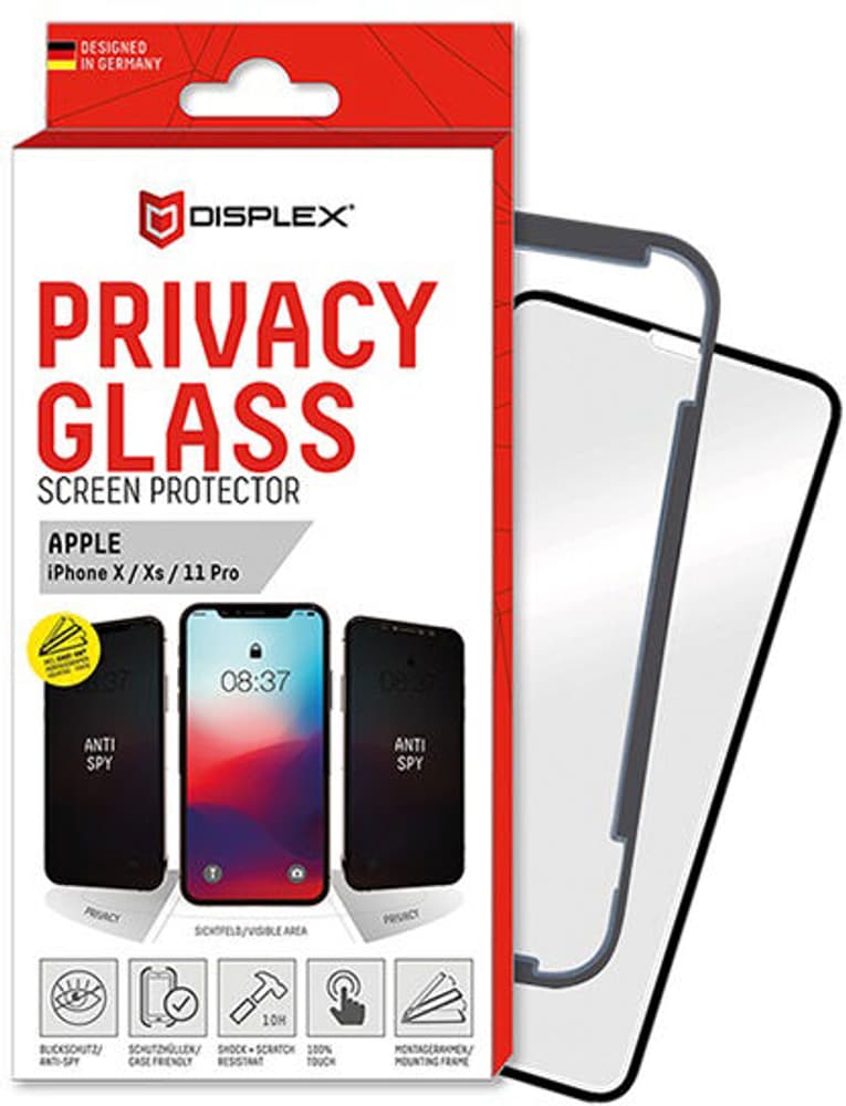 Privacy Glass Screen Protector Filtre anti-regard Displex 785300154843 Photo no. 1