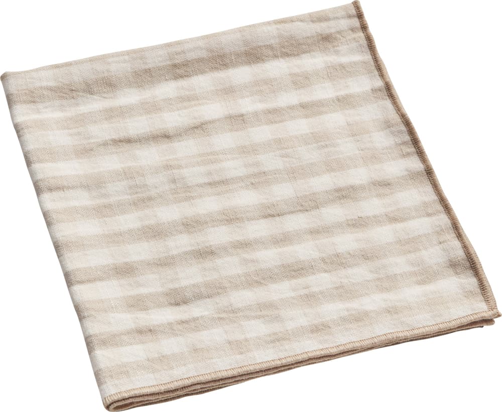 AMIAS Serviette de table 450799304574 Couleur Beige Dimensions L: 45.0 cm x H: 45.0 cm Photo no. 1