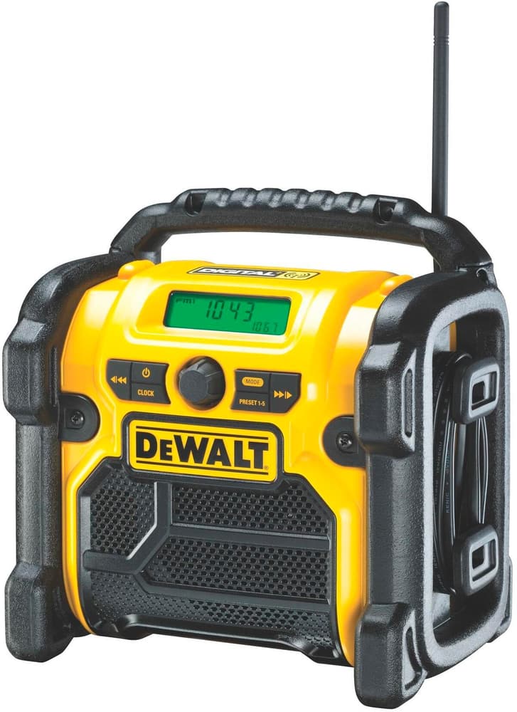 Radio da cantiere a batteria e a rete DCR020 DAB+, Solo Radio da cantiere DeWalt 785302415682 N. figura 1