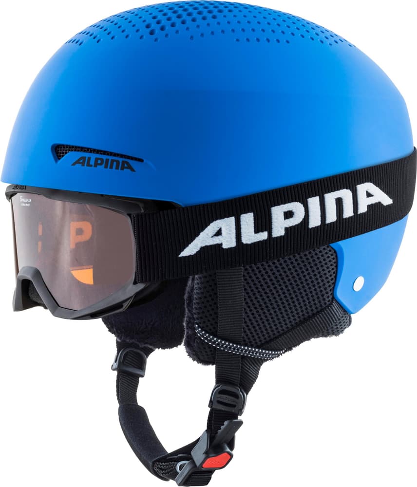 ZUPO SET (+Piney) Casco da sci Alpina 468819150246 Taglie 48-52 Colore blu reale N. figura 1