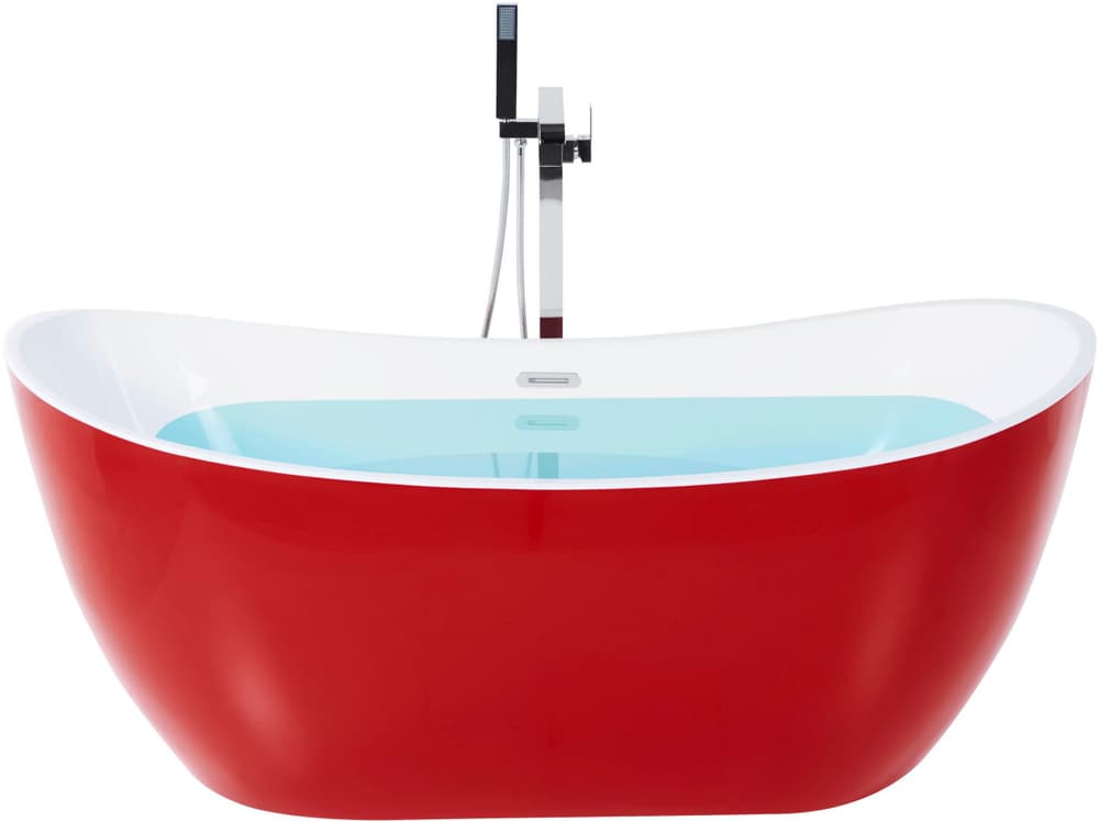 Baignoire îlot 170 cm rouge ANTIGUA Baignoire îlot Beliani 677067400000 Photo no. 1