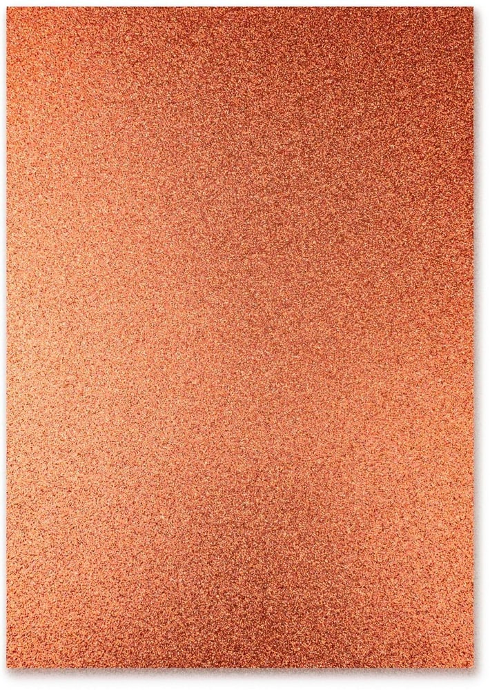 Cartoncino glitterato A4, 300 g/m², 10 fogli, albicocca Cartone glitterato URSUS 785302426910 N. figura 1