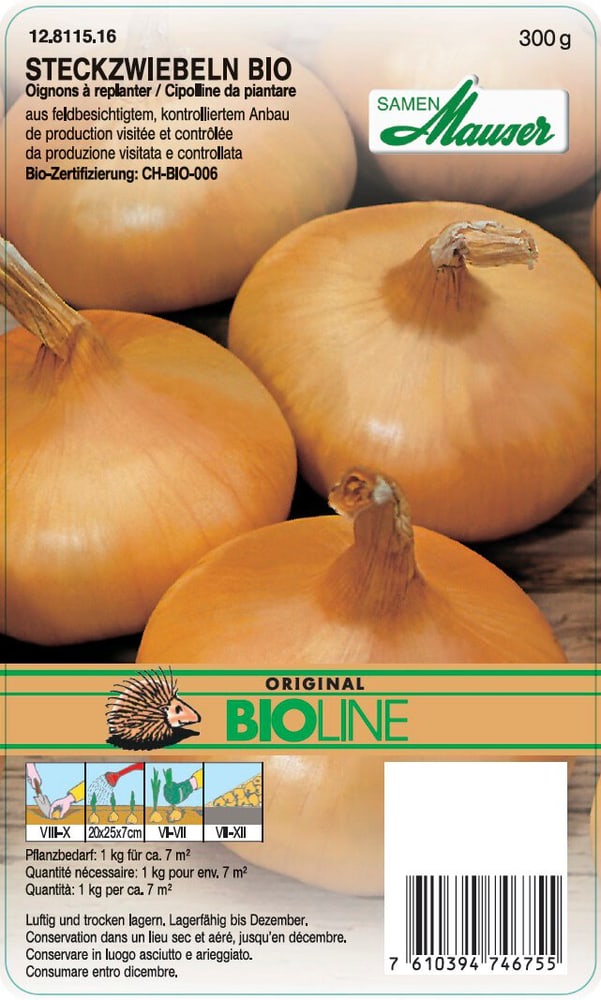 Samen Mauser Oignon à réplanter BIO jaune 300g Oignon à réplanter Oignon à réplanter BIO jaune 300g Oignon à réplanter Samen Mauser 650403500000 Photo no. 1