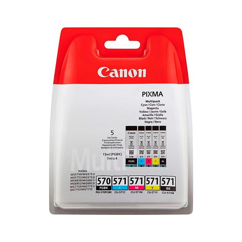 PGI-570, CLI-571  Ink Cartridge Multipack Cartuccia d'inchiostro Canon 795845600000 N. figura 1