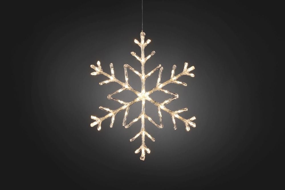 LED Fiocco di neve acrilico, bianco caldo Konstsmide 61314500000014 No. figura 1