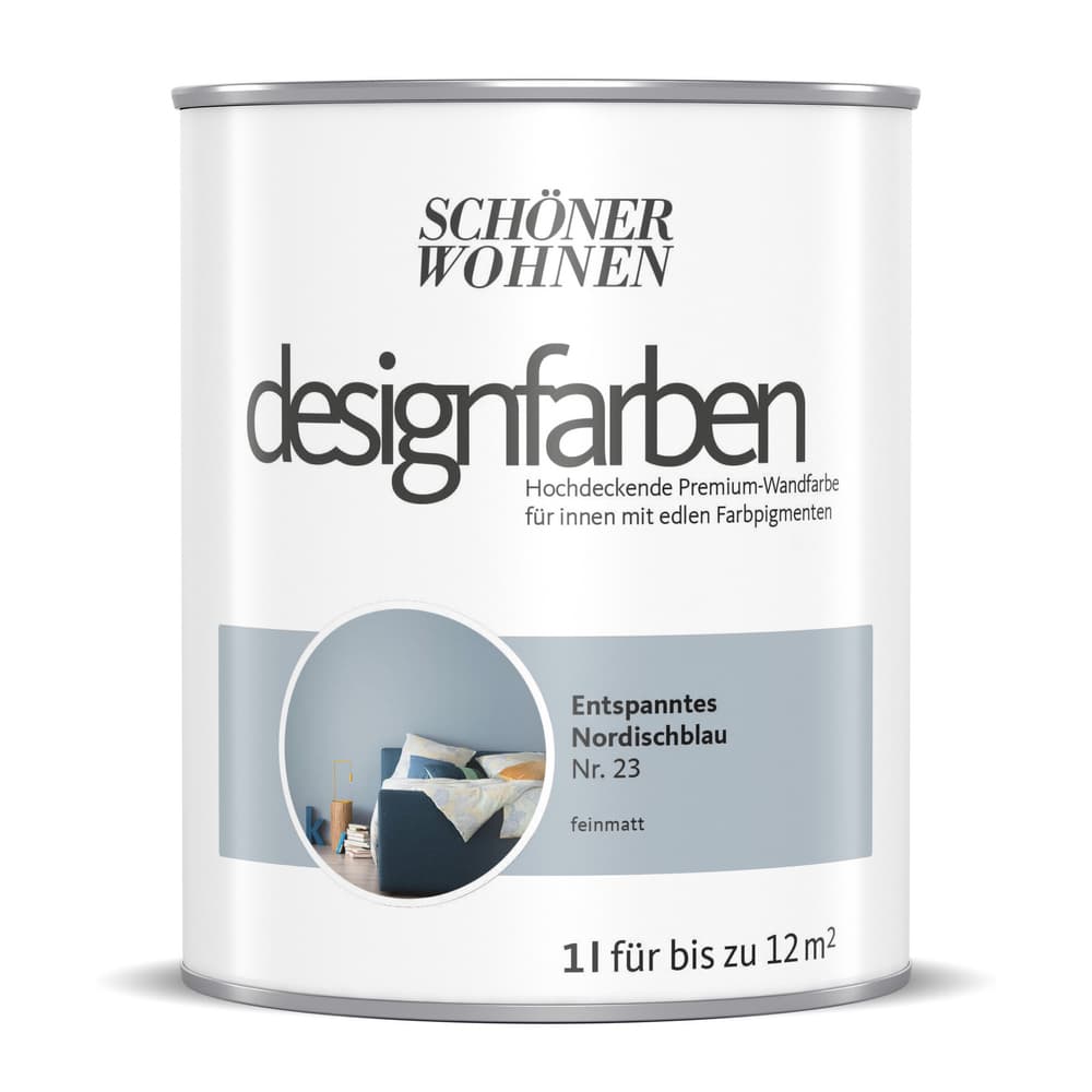 Designfarbe Nordischblau 1 l Pittura per pareti Schöner Wohnen 660993500000 Contenuto 1.0 l N. figura 1