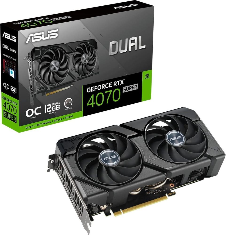 Dual GeForce RTX 4070 SUPER EVO OC Edition 12 GB Grafikkarte Asus 785302435641 Bild Nr. 1