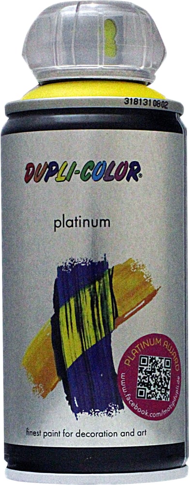 Peinture en aérosol Platinum mat Laque colorée Dupli-Color 660826800000 Couleur Jaune signalisation Contenu 150.0 ml Photo no. 1