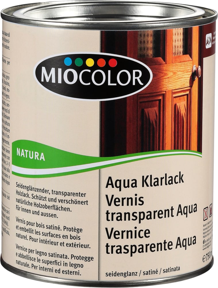 Vernis transparent Aqua Incolore 750 ml Vernis de protection Miocolor 661115700000 Contenu 750.0 ml Photo no. 1