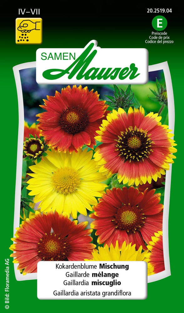 Kokardenblume Mischung Blumensamen Samen Mauser 650104501000 Inhalt 1 g (ca. 100 Pflanzen oder 4 - 5 m²) Bild Nr. 1