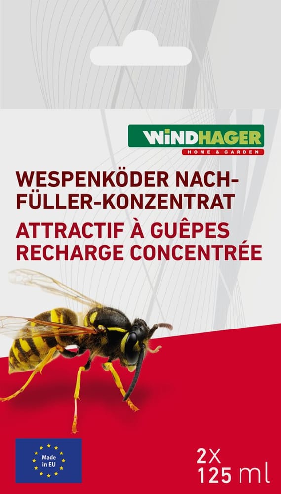 Esca per vespe, ricarica concentrata, 2 x 125 ml Trappola per animali Windhager 631393800000 N. figura 1