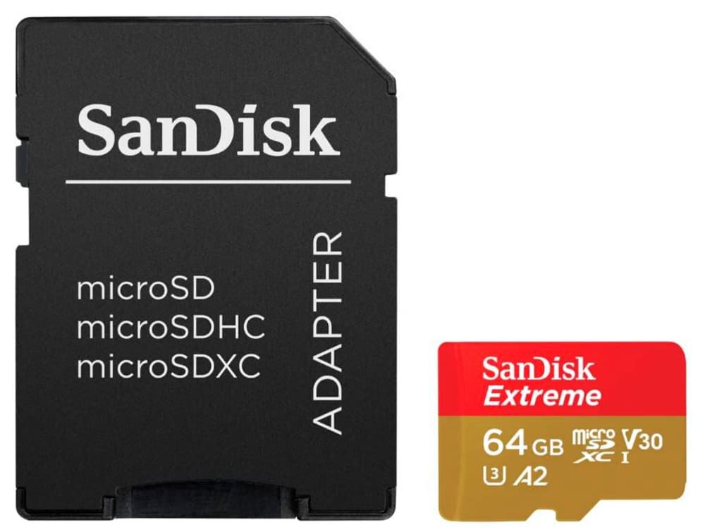 Extreme 170Mo/s microSDXC 64Go Carte mémoire SanDisk 798327600000 Photo no. 1