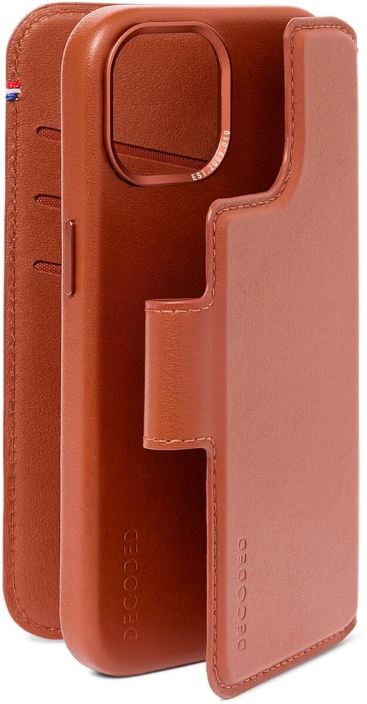 Detachable MagSafe Leather Wallet - iPhone 15 Plus / Braun Smartphone Hülle Decoded 785302408339 Bild Nr. 1