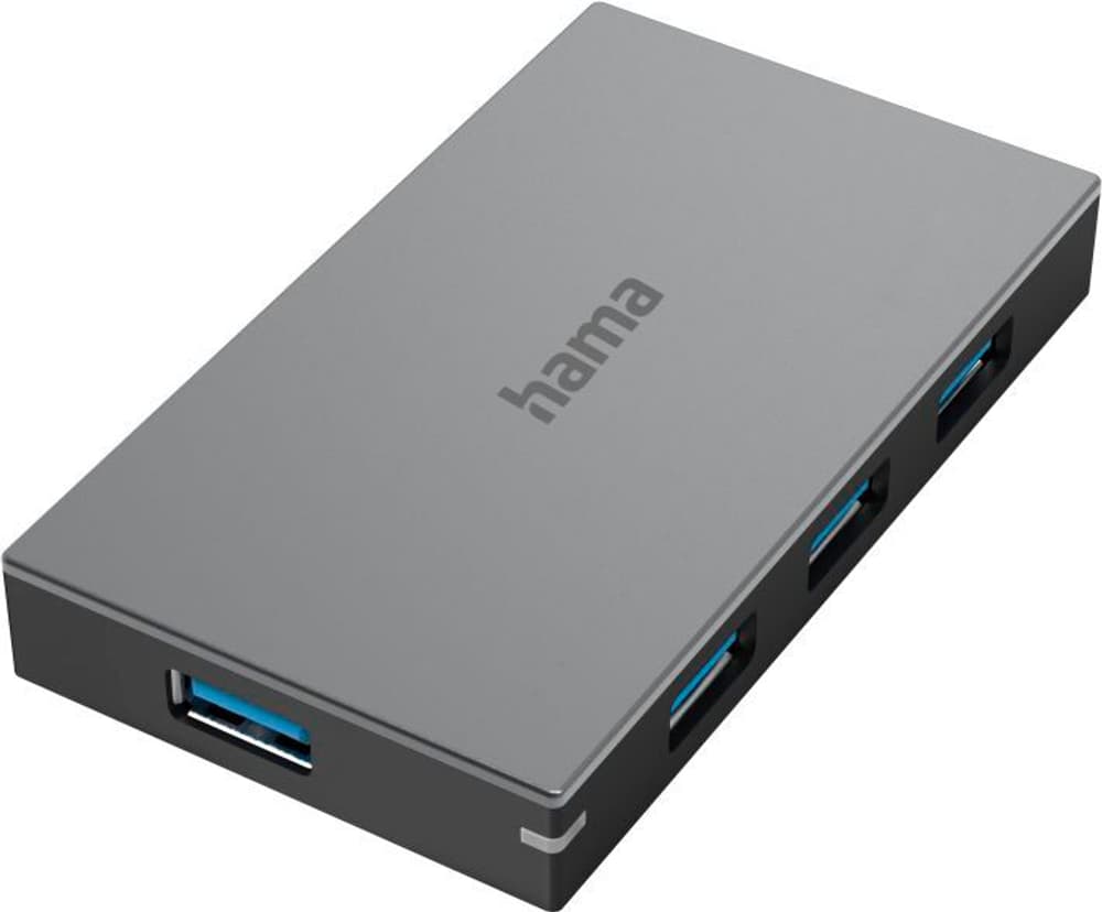 Hub USB, 4 ports, USB 3.0, chrge rap., av. cble et blc sect. Hub USB + station d’accueil Hama 785300180283 Photo no. 1