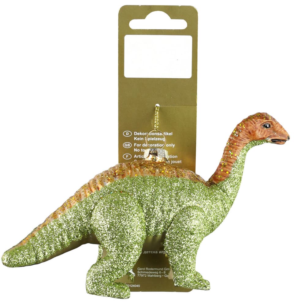 Dinosaurier, grün, glitzer Baumschmuck Geroma 655177600000 Bild Nr. 1