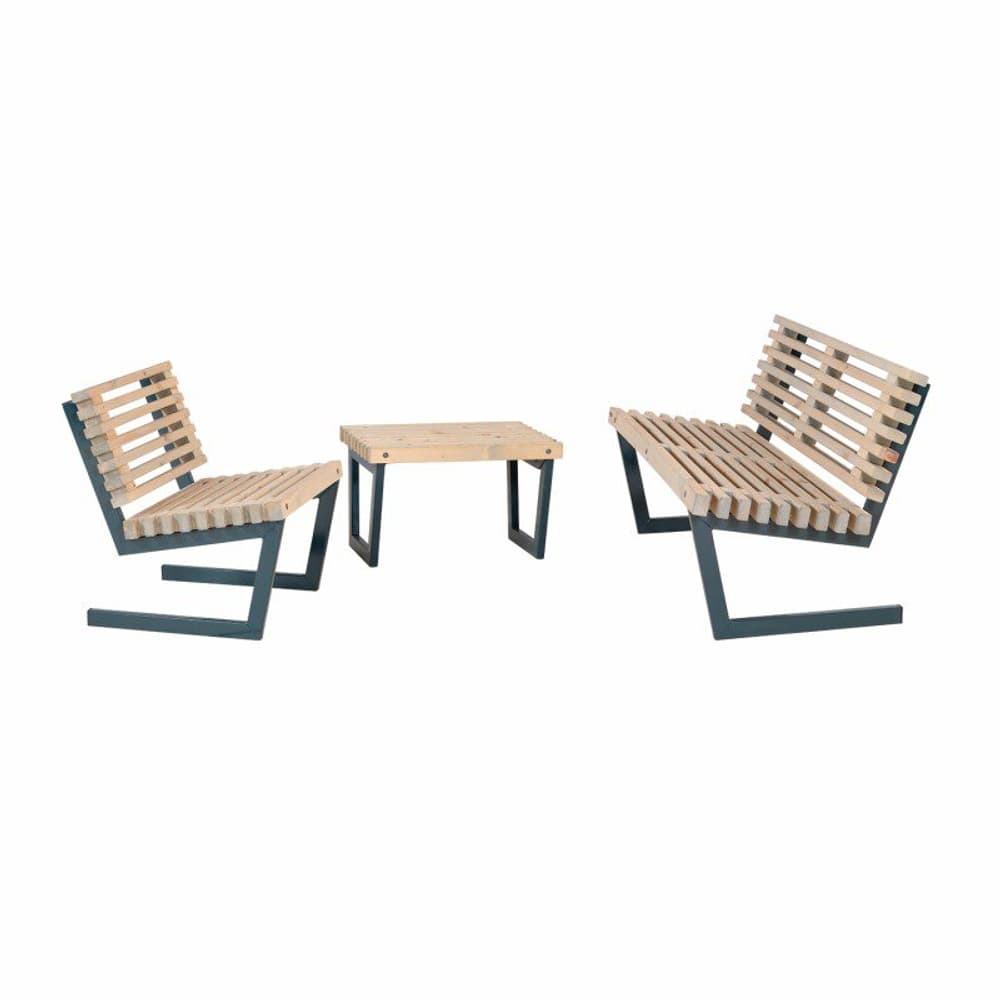 Set di mobili Siesta con divano, sedia e tavolo 80 Set da giardino PLUS 669700108758 N. figura 1