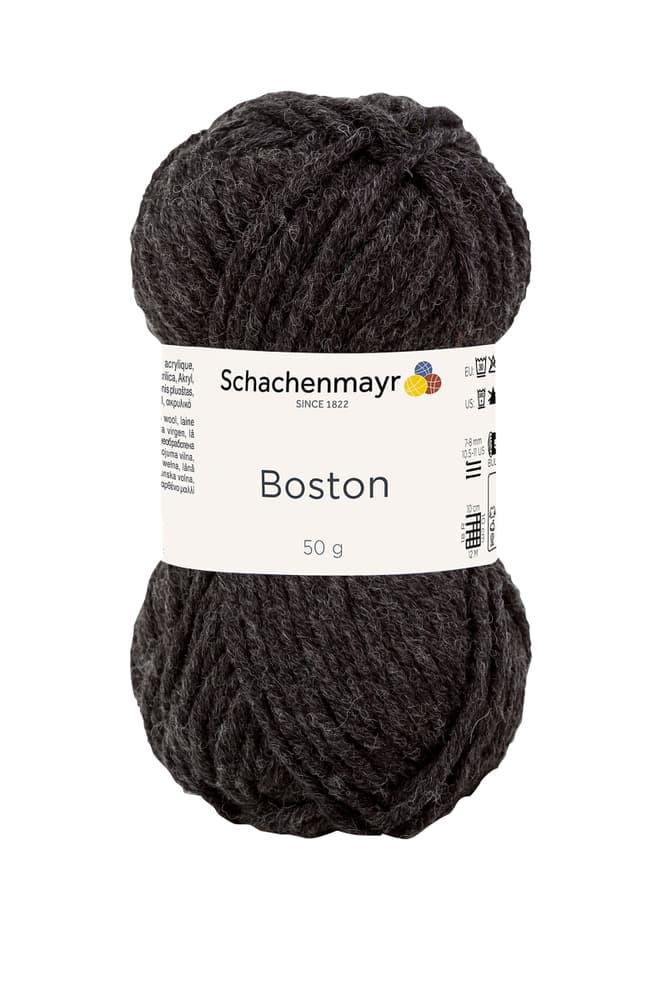 Wolle Boston Wolle Schachenmayr 667089800050 Farbe Anthrazit Grösse L: 15.0 cm x B: 8.0 cm x H: 8.0 cm Bild Nr. 1