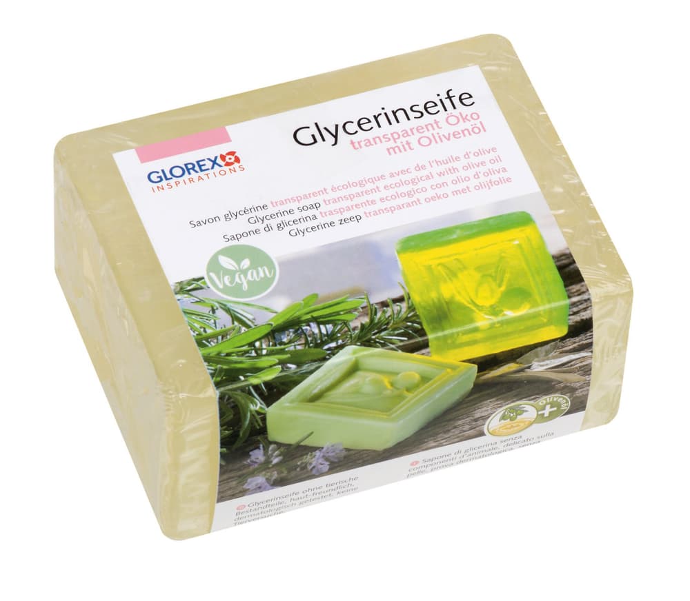 Glycerin-Seife Öko 500g mit Olivenöl transparent Seife 668354200000 Bild Nr. 1