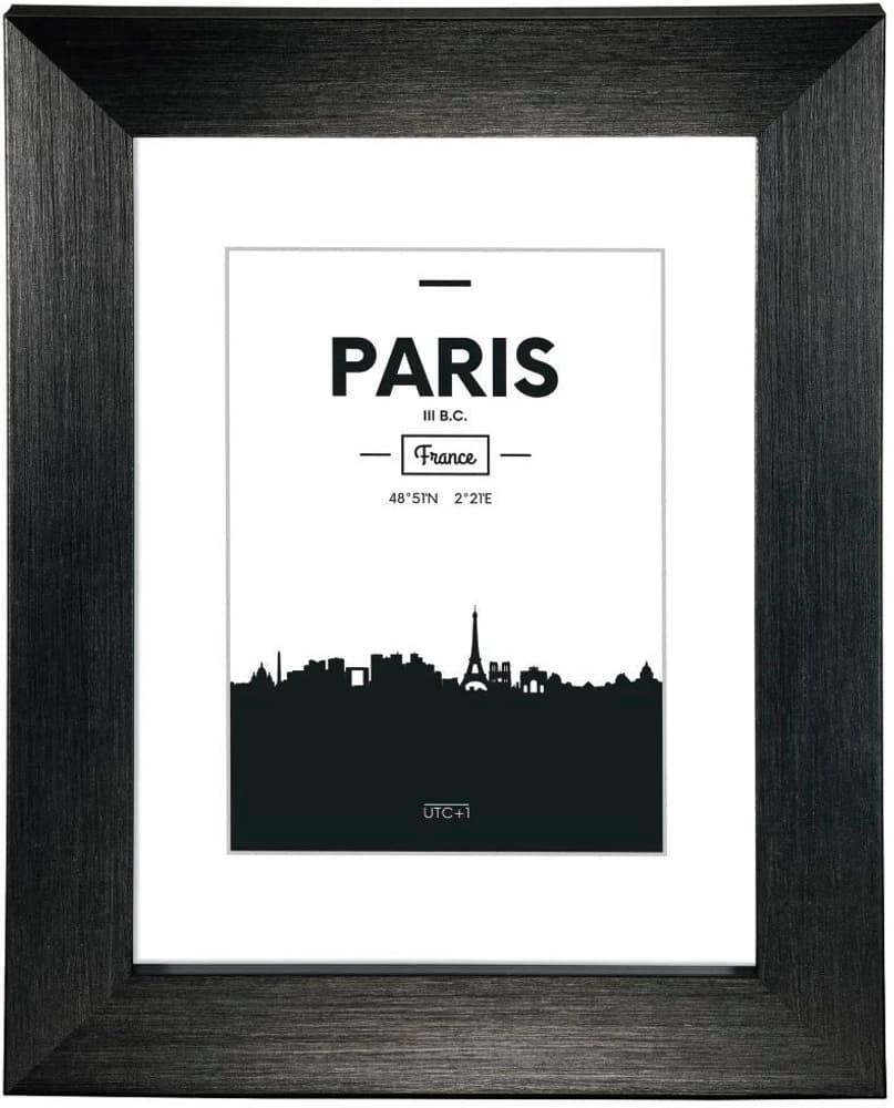 Kunststoffrahmen "Paris", Schwarz, 10 x 15 cm Bilderrahmen Hama 793193300000 Bild Nr. 1
