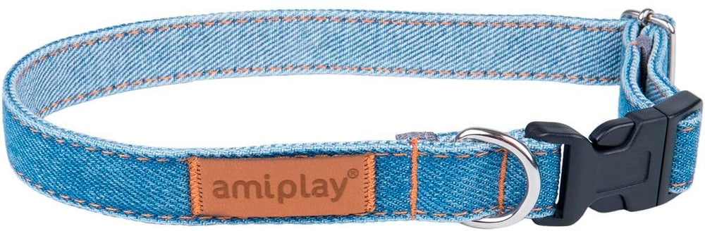 Halsband Denim XL, 25mm/45-70cm Halsband amiplay 785300192130 Bild Nr. 1