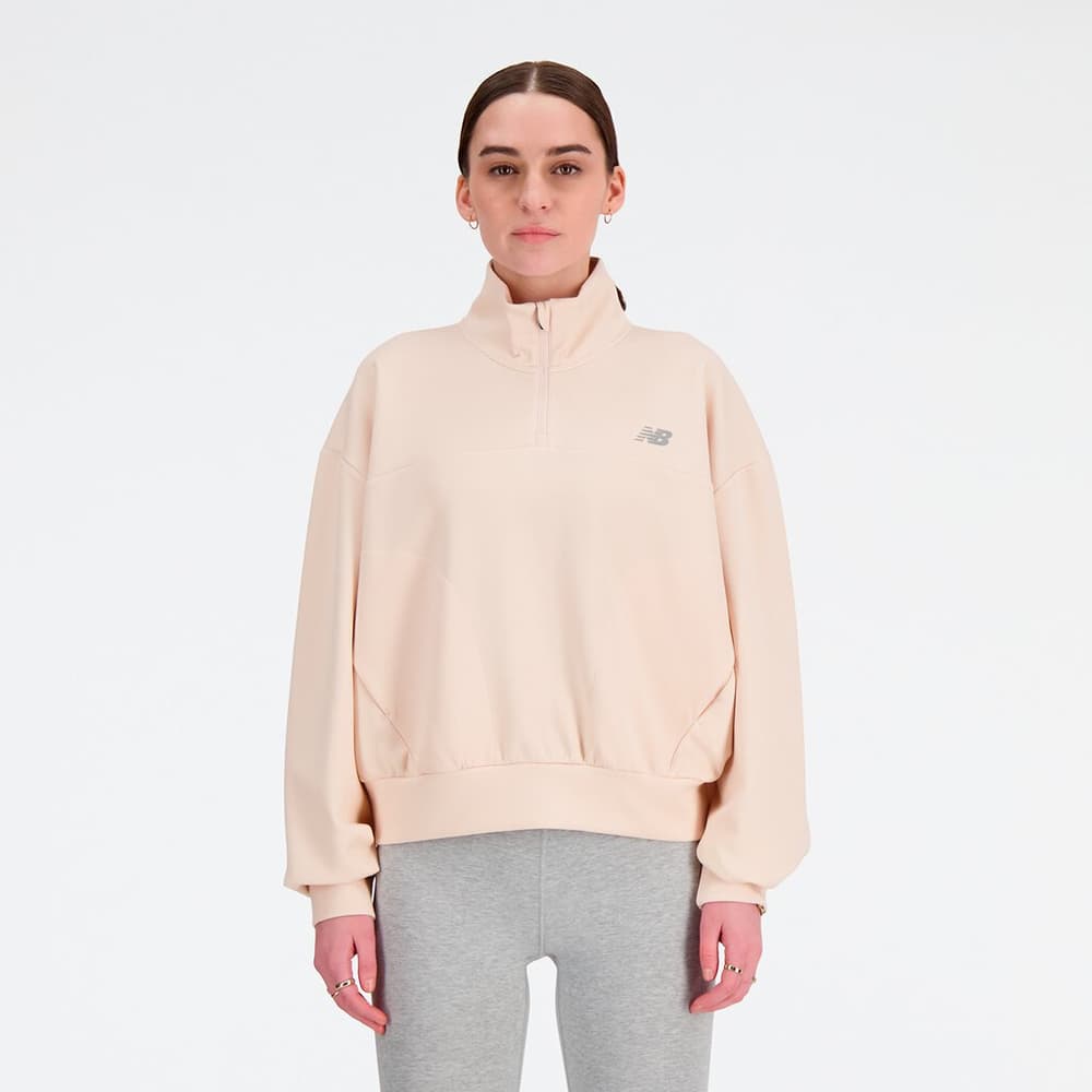 W Triple Knit Spacer Pullover Pull-over New Balance 474189800239 Taille XS Couleur vieux rose Photo no. 1