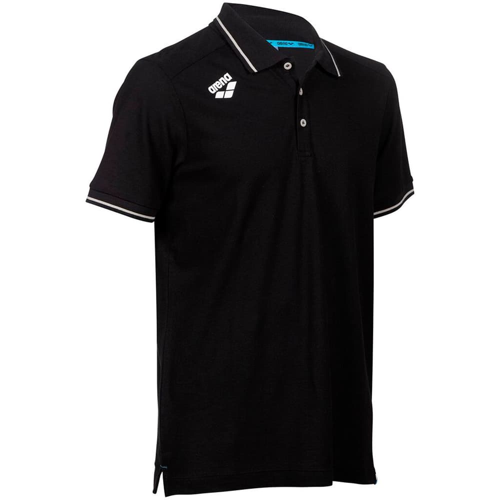 Team Poloshirt Solid Cotton T-shirt Arena 468712900320 Taille S Couleur noir Photo no. 1