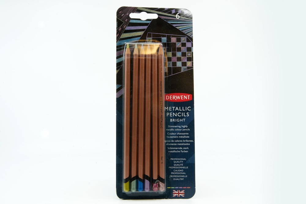 6 crayons Derwent Metallic Vif Crayons de couleur Pebeo 667039300000 Photo no. 1
