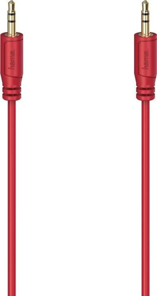 "Flexi-Slim", connettore jack da 3,5 mm, dorato, rosso, 0,75 m Cavo audio Hama 785300174292 N. figura 1