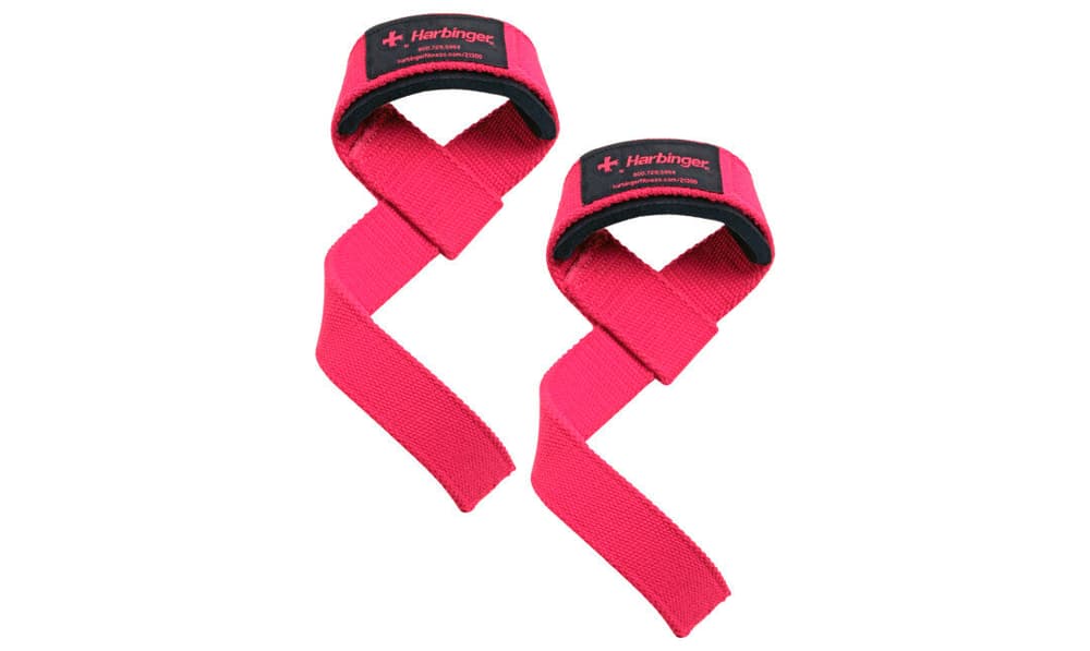 Padded Cotton Lifting Straps Cintura per sollevamento pesi Harbinger 470517300029 Taglie Misura unitaria Colore magenta N. figura 1