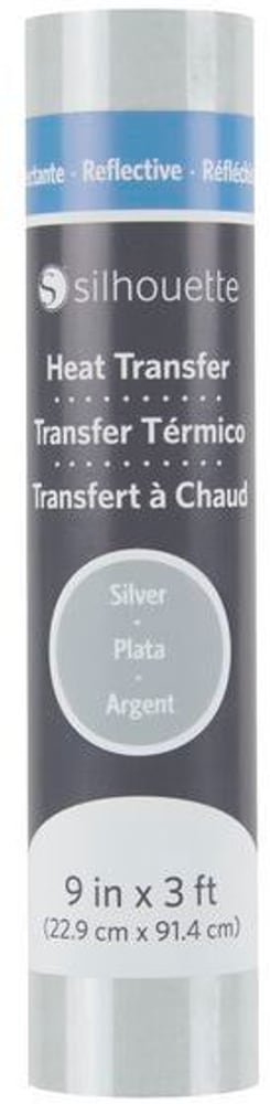Aufbügelfolie 22.9 cm x 91.4 cm Silber, reflektierend Druckfolie Silhouette 785300141877 Bild Nr. 1