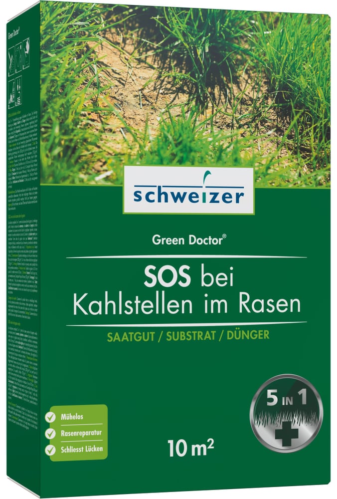 SOS bei Kahlstellen im Rasen - Green Doctor, 10 m² Rasensamen Eric Schweizer 659290400000 Bild Nr. 1