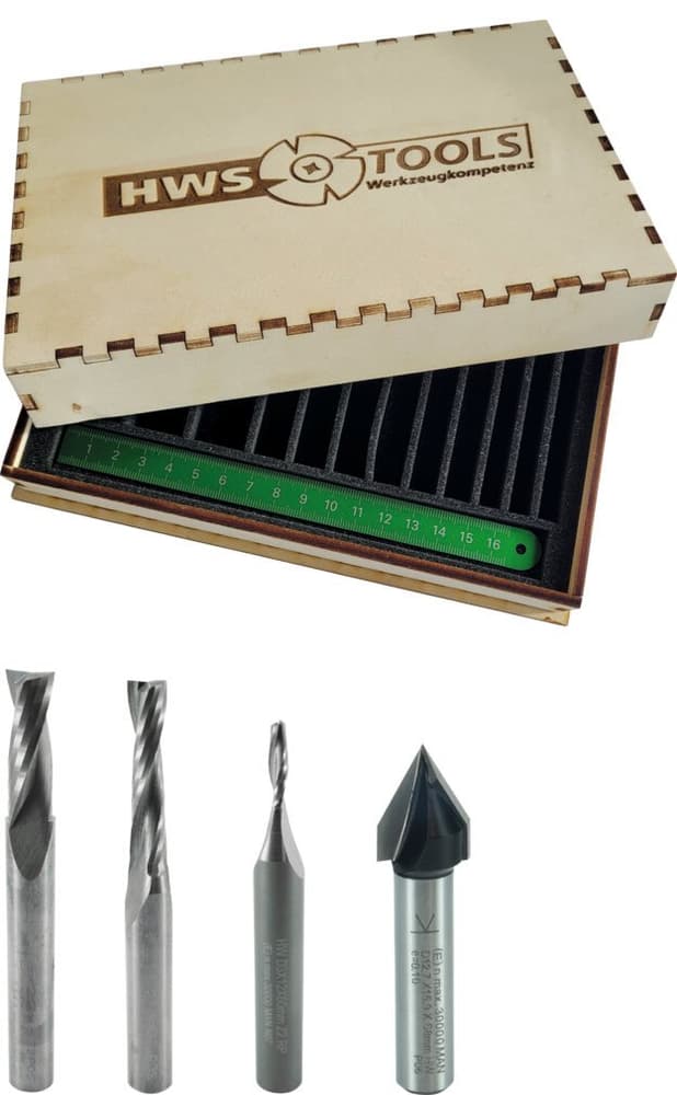 Kit SHAPER Starter 5 pezzi Set Di Frese HWS Tools 617168500000 N. figura 1