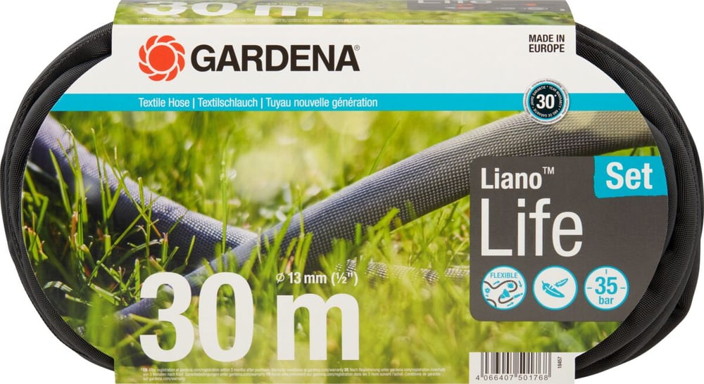 Tubo tessile Liano Life set da 30 m Tubo Gardena 630613300000 N. figura 1