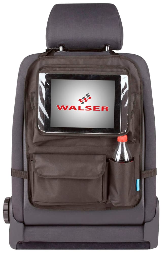 Borsa per il sedile posteriore Maxi con supporto per vassoio estraibile nero Protezione per il retro dello schienale WALSER 620849200000 N. figura 1