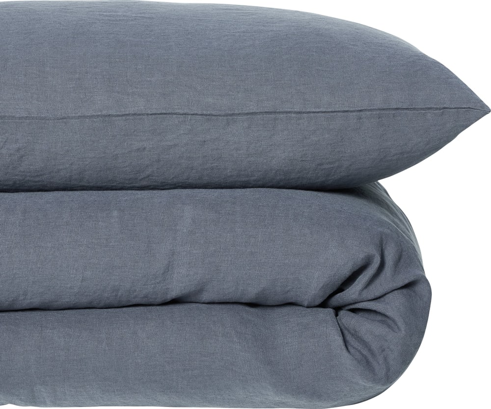 ZARA Federa per cuscino in lino 451255710640 Dimensioni Federa per cuscino - 65 x 65 cm Colore Blu medio N. figura 1