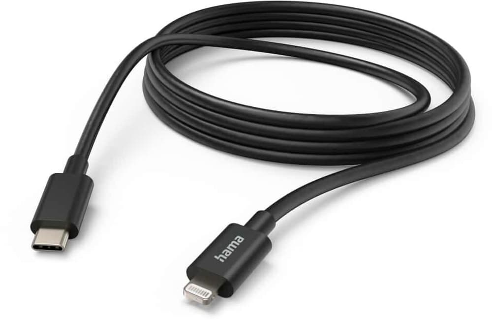 USB-C - Lightning, 3 m, Schwarz Ladekabel Hama 785300173295 Bild Nr. 1