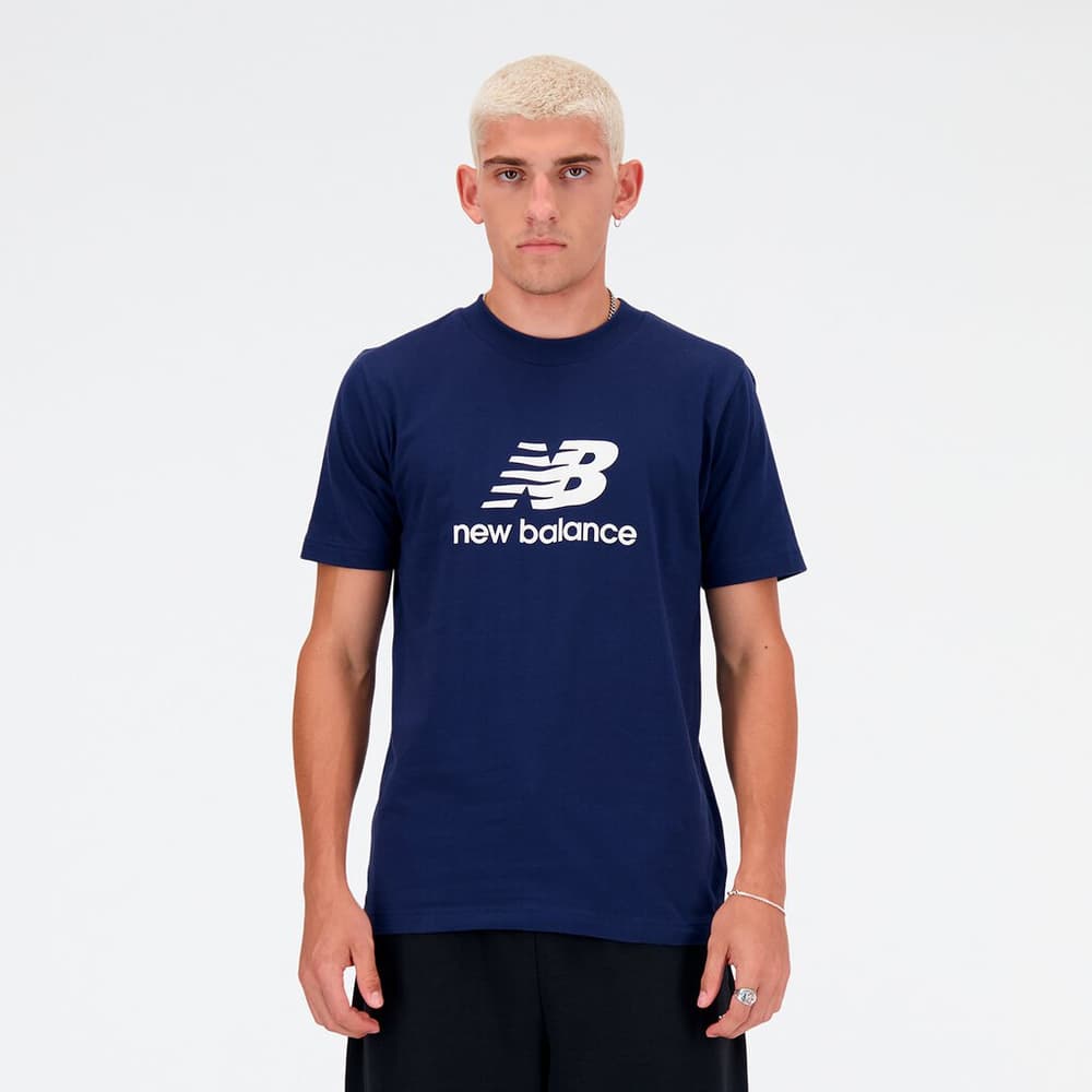 Sport Essentials Stacked Logo T-Shirt T-Shirt New Balance 474128600540 Grösse L Farbe blau Bild-Nr. 1