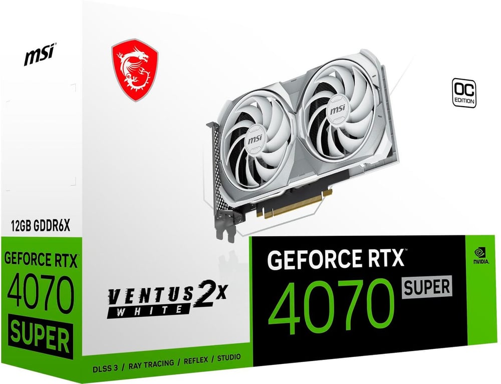 GeForce RTX 4070 Super Ventus 2X OC 12 GB Scheda grafica MSI 785302425608 N. figura 1