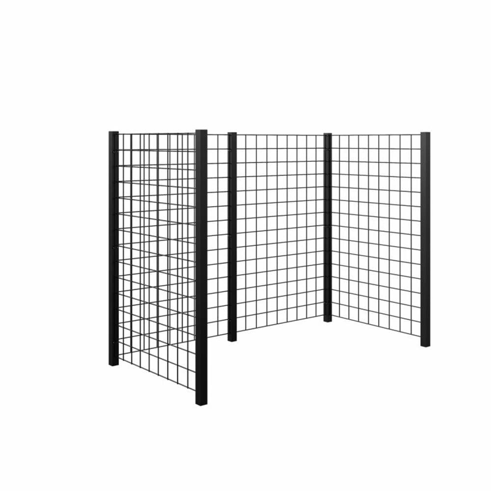 Divisorio per cestini portarifiuti Traliccio in acciaio 193,5x99x140cm da inserire nel calcestruzzo Secchio PLUS 669700108852 N. figura 1