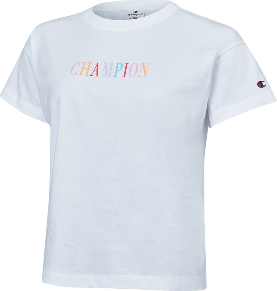 W Crewneck Croptop Champion Graphics Shirt Champion 462422200610 Taille XL Couleur blanc Photo no. 1