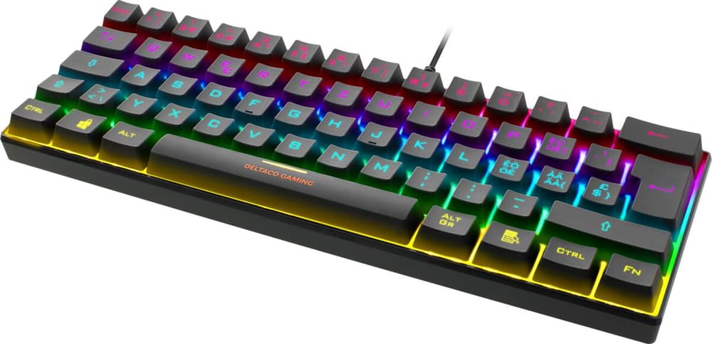 TKL Gaming Keyboard mech RGB Tastiera da gaming Deltaco 785300163407 N. figura 1
