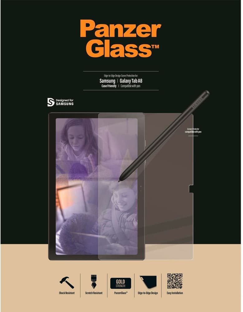 Case Friendly AB Galaxy Tab A8 10.5 " Monitor Schutzfolie Panzerglass 785300196603 Bild Nr. 1