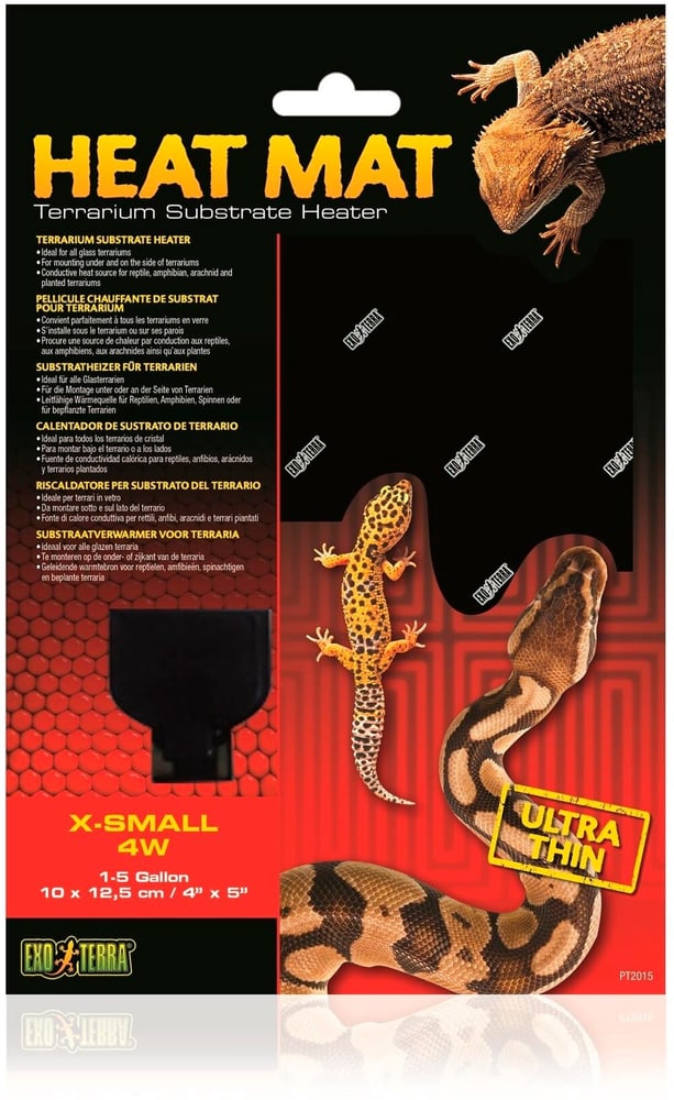 Substratheizer Heat Mat XS, 10 x 12.5 cm, 4W Aquarientechnik Exo Terra 785302400536 Bild Nr. 1