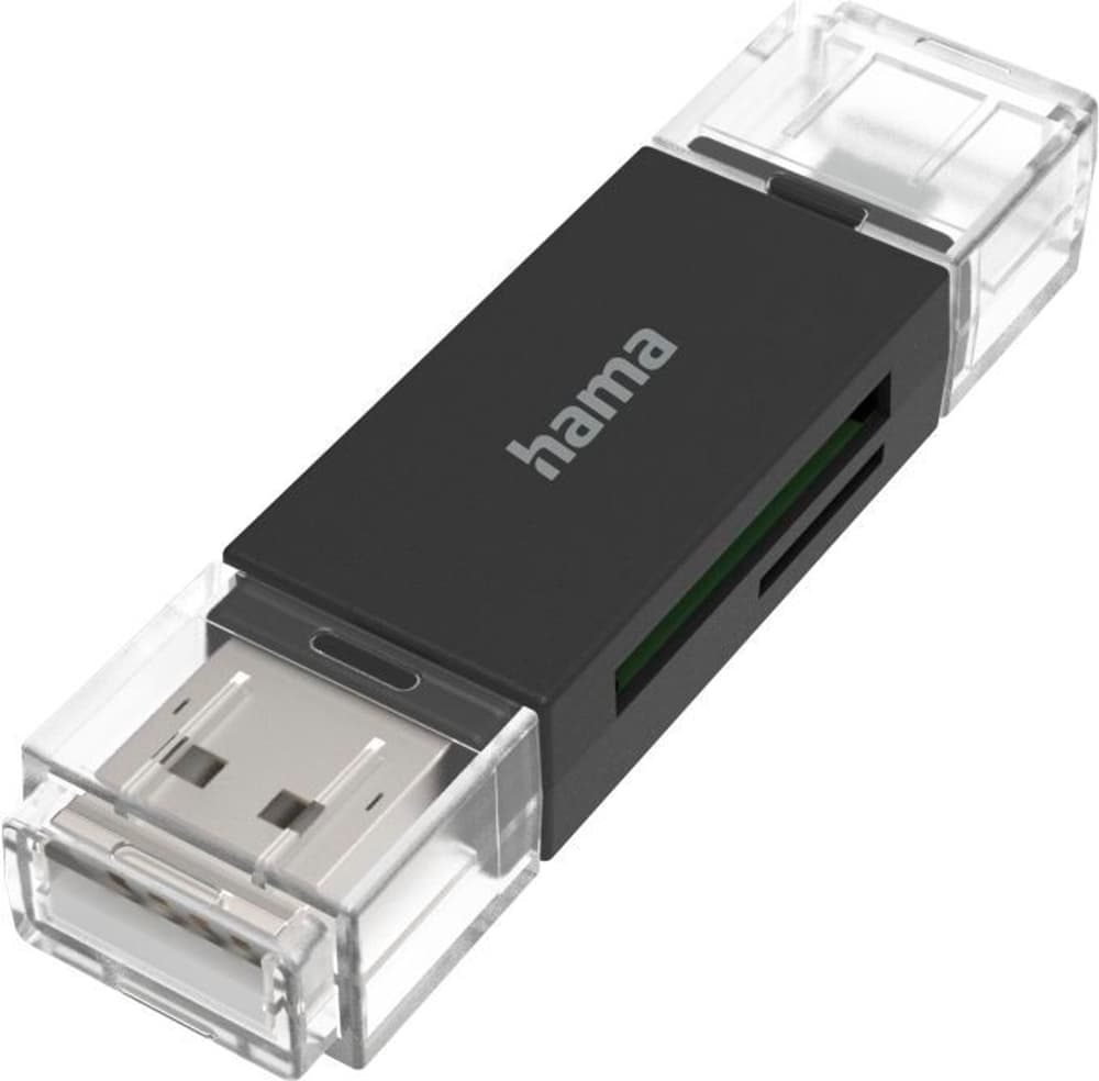 OTG, USB-A + Micro-USB, USB 2.0, SD / microSD Lettore di schede Hama 785302423309 N. figura 1
