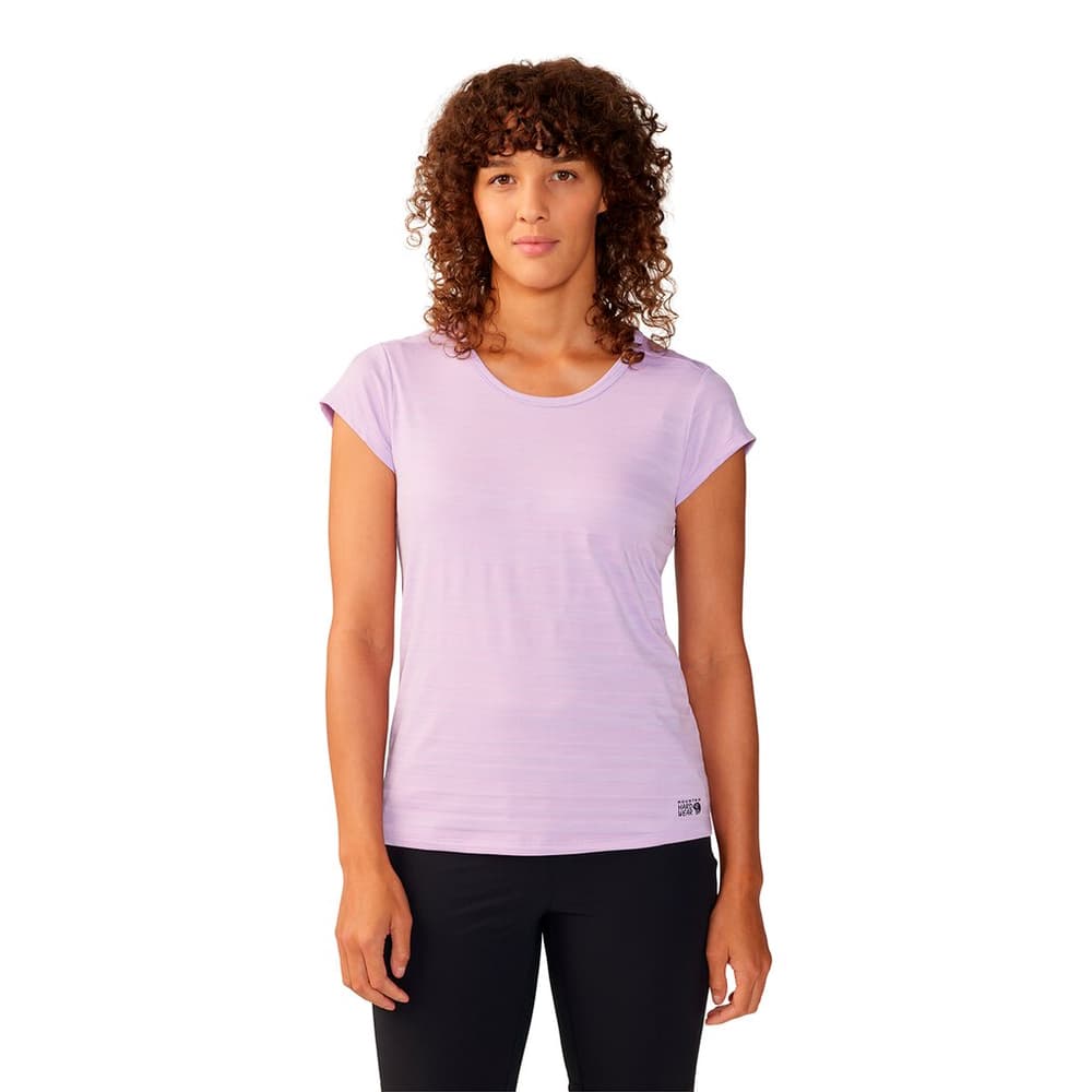 W Mighty Stripe™ Short Sleeve T-shirt MOUNTAIN HARDWEAR 474125100391 Taille S Couleur lilas Photo no. 1