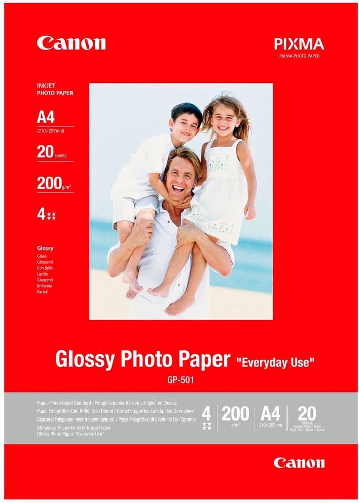 PHOTO PAPER GLOSSY (GP-501) A4 Papier photo Canon 785302434105 Photo no. 1