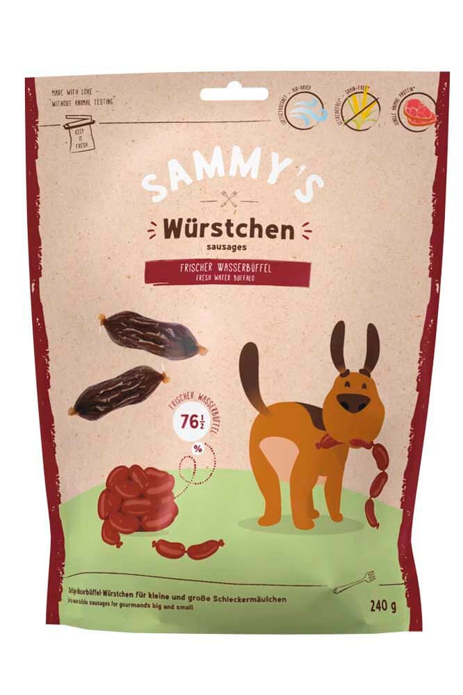 Salsicce di bufalo Würstchen, 0.24 kg Prelibatezze per cani Sammy's 658320100000 N. figura 1