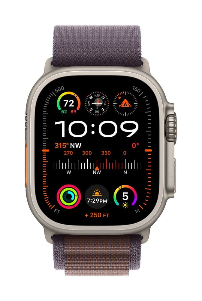 Watch Ultra 2 GPS + Cellular, 49mm Titanium Case with Indigo Alpine Loop - Medium Smartwatch Apple 785302407335 Bild Nr. 1