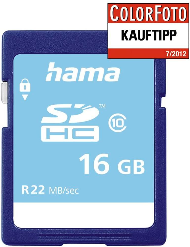 SDHC 16GB Class 10 Carte mémoire Hama 785300181349 Photo no. 1